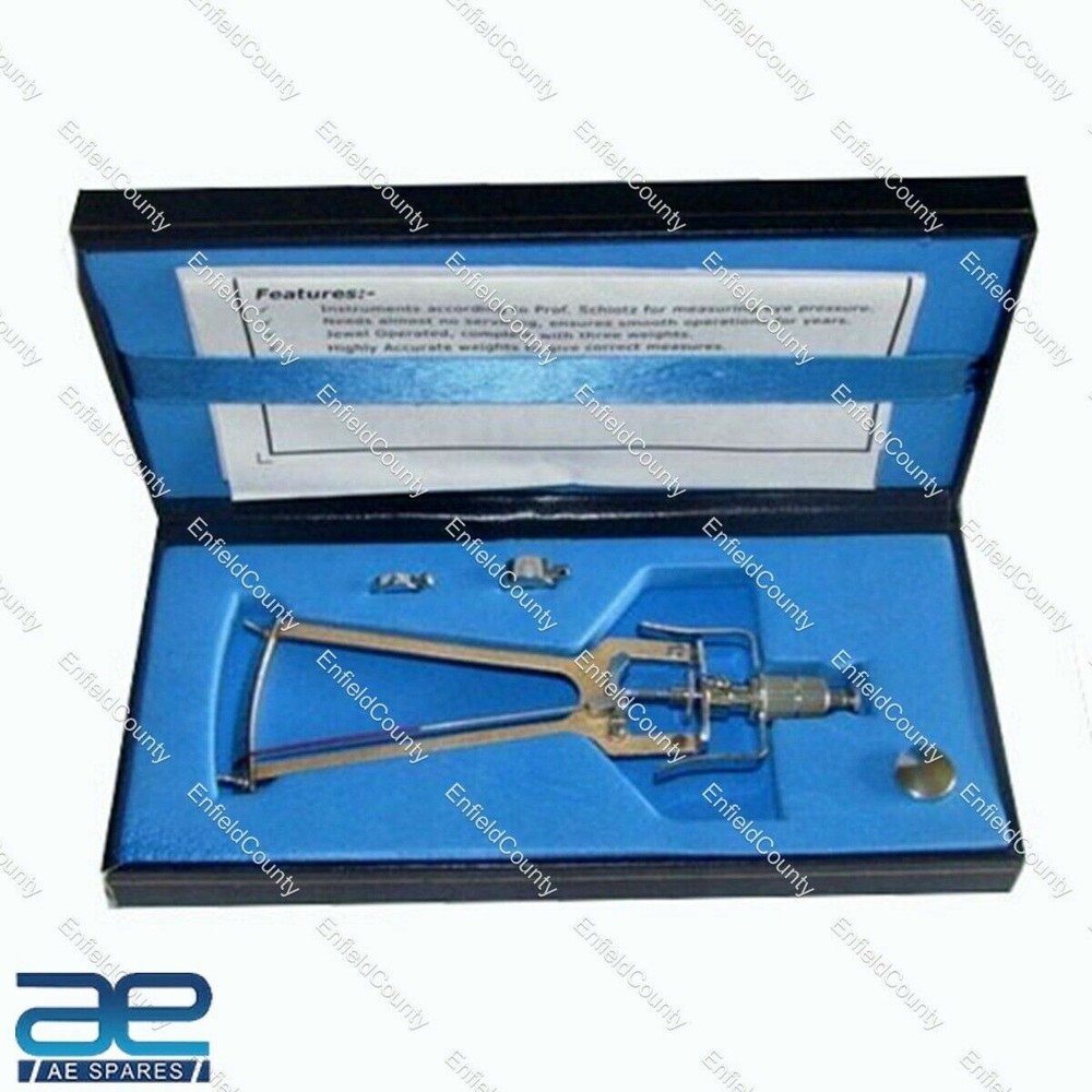 SCHIOTZ TONOMETER WITH BOX FOR OPHTHALMOLOGY & OPTOMETRY S2u