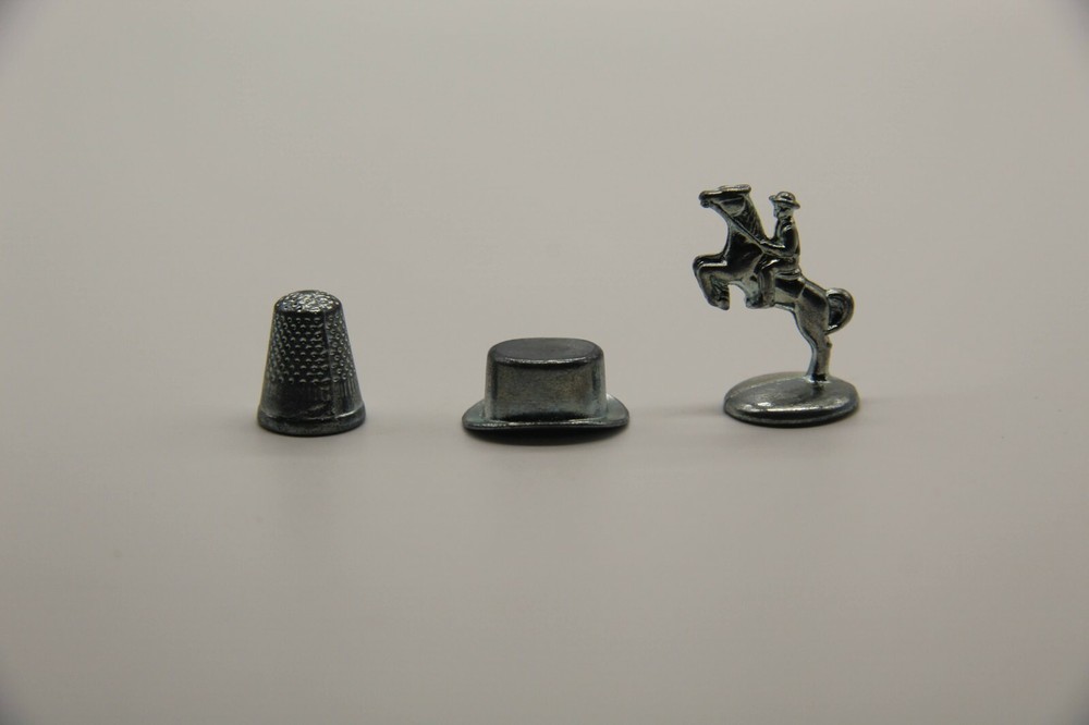 Hasbro Monopoly Game 9 Replacement Token Pewter Pieces