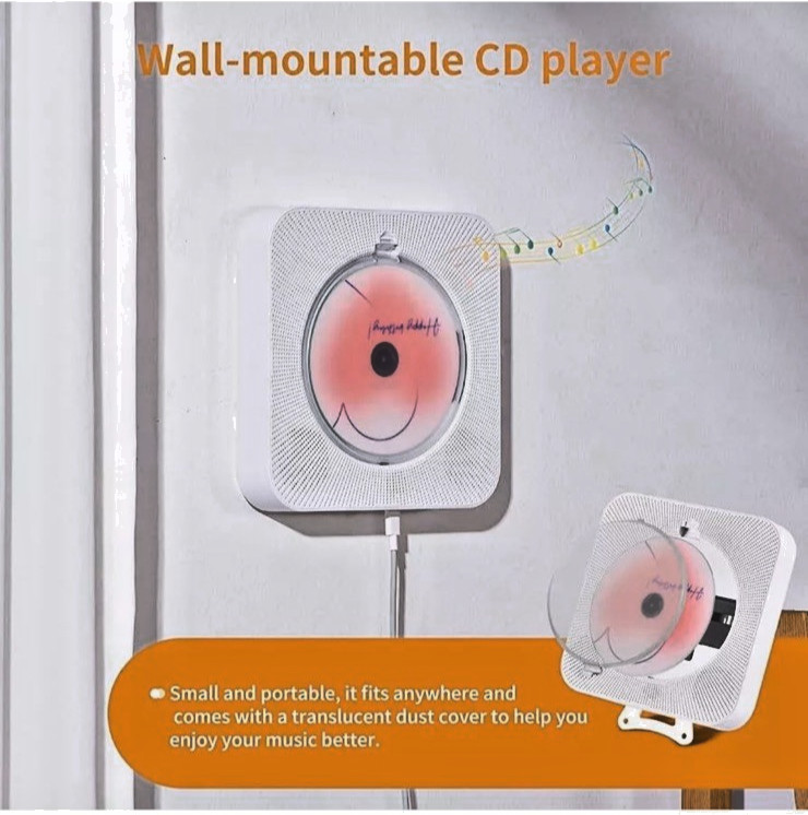 Portable Bluetooth Speaker, USB/CD Player multi model wall mount remote control