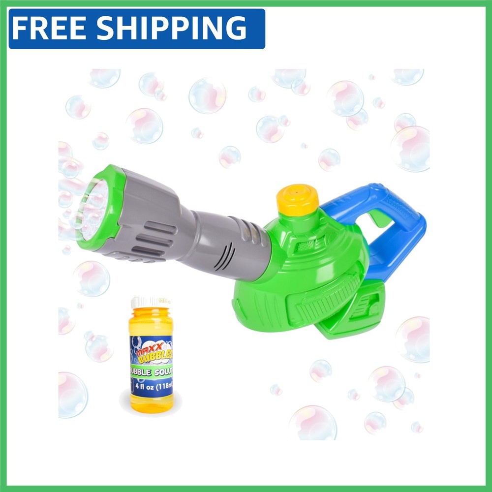 Maxx Bubbles Bubble Toy Leaf Blower - Perfect Gift for Creative Outdoor Play, 3+