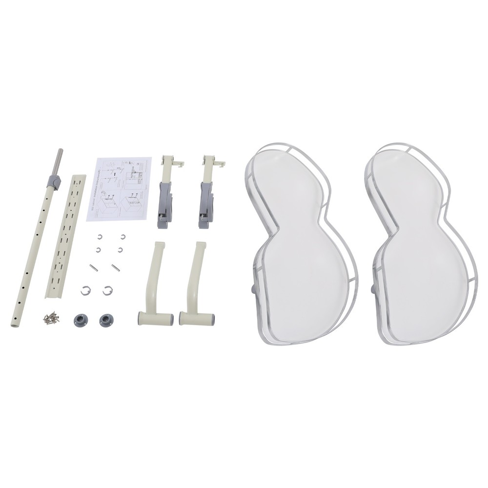 2 Tier Swing Tray Left Blind Corner Kitchen Cabinet Pull Out Kitchen Organizer