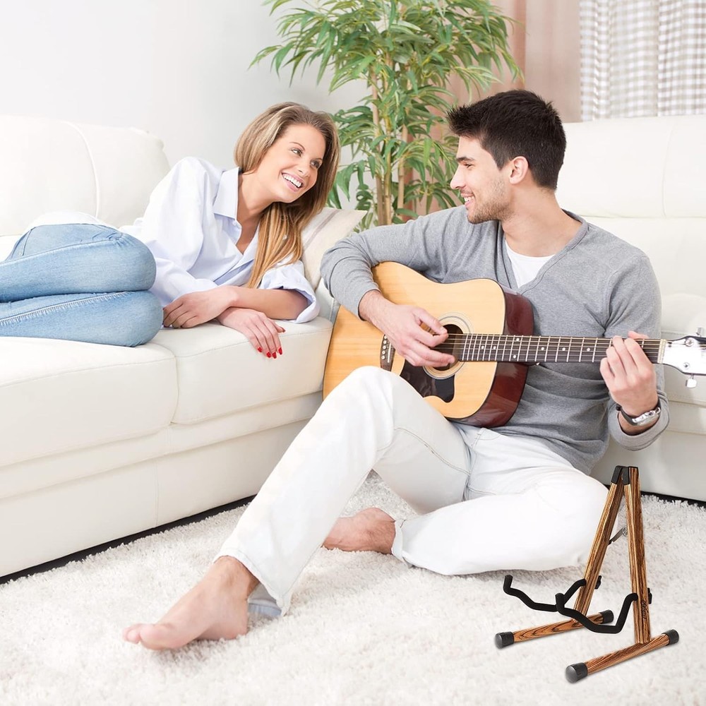 Adjustable A-Frame Guitar Stand for Multiple Instruments