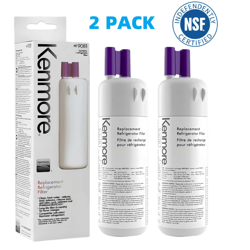 2/4/6 Pack Kenmore 9081 469081 46-9930 Replacement Refrigerator Ice Water Filter