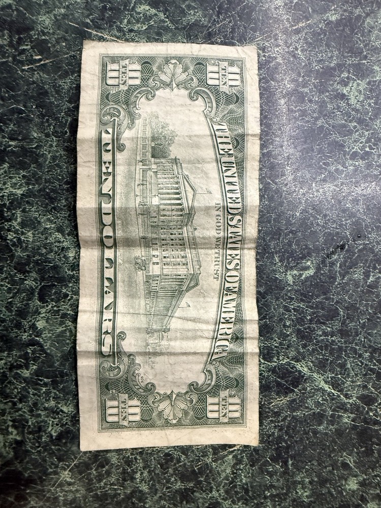 1985 Series 10 Dollar Bill