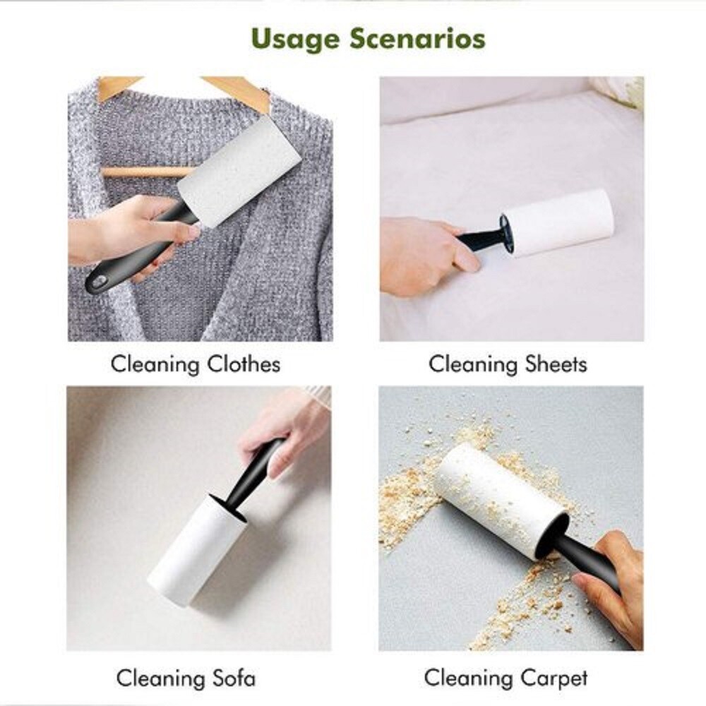 QUALITY HOME EXTRA STICKY LINT ROLLER 70 Sheets * 2 Pcs
