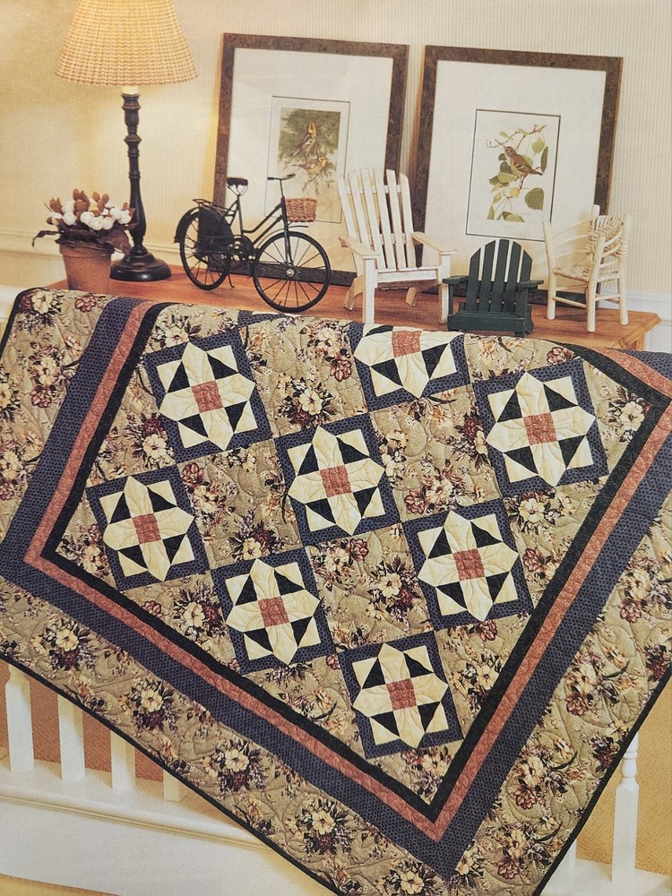 "Cottagewood Patchwork" Quilt Pattern from 2005 Magazine Intermediate