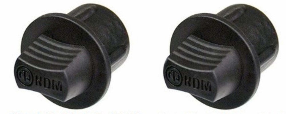 (2 PACK) NEUTRIK NDM Black Plastic Dummy Plug for MALE XLR Panel Mount Jacks