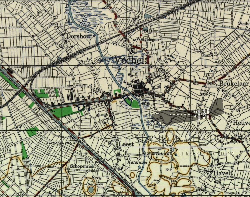 WW2 Vechel Map- Operation Market Garden