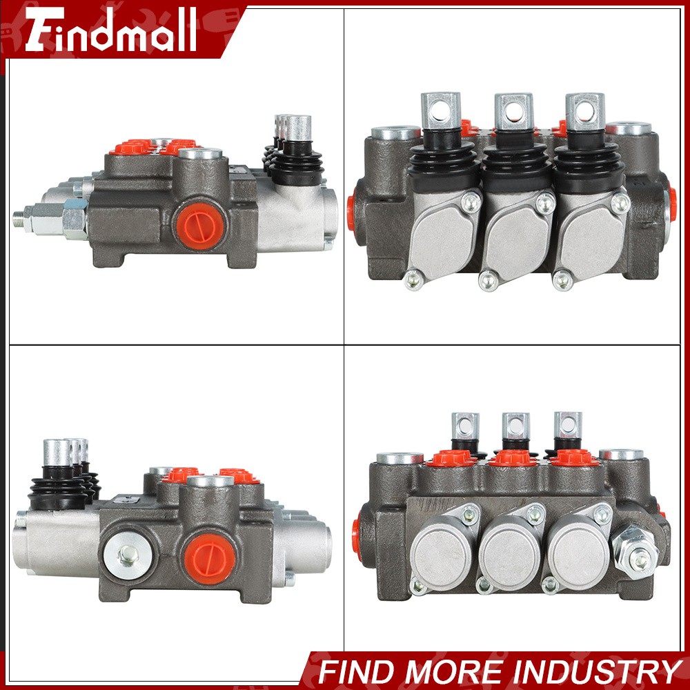 3 Spool 13GPM Hydraulic Directional Control Valve BSPP Interface New