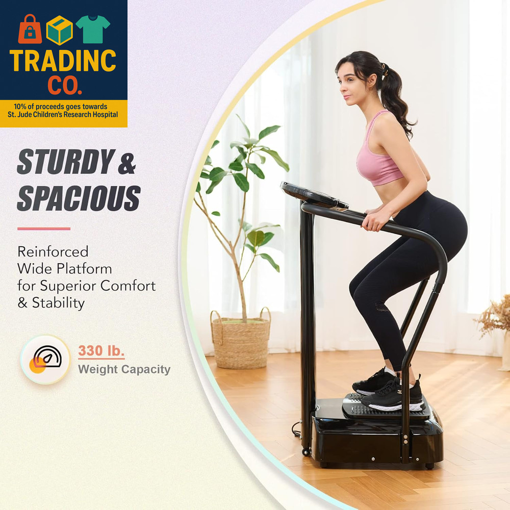 2000W Whole Body Vibration Platform Exercise Machine with MP3 Player (180 Speed