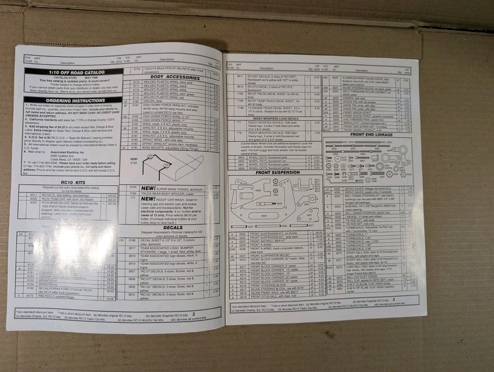 RC10 Catalog