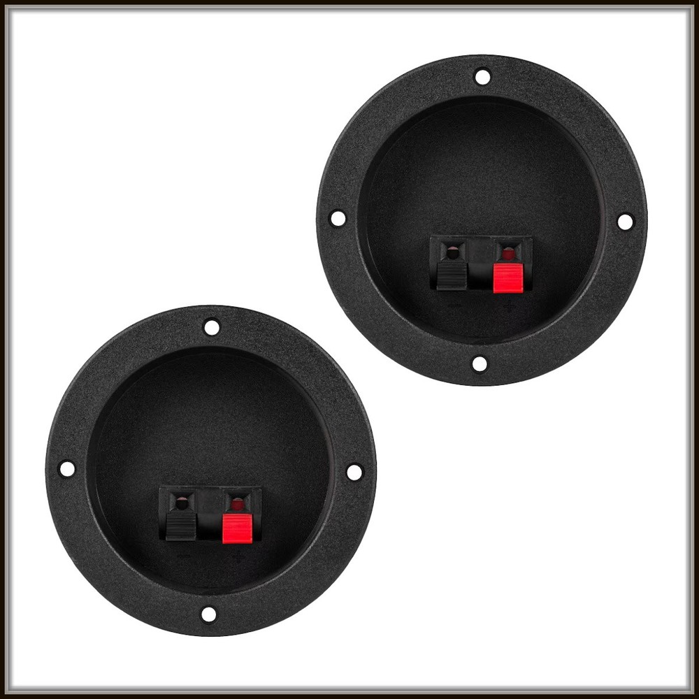4-1/2" spring loaded terminal cups for speaker box (pair)
