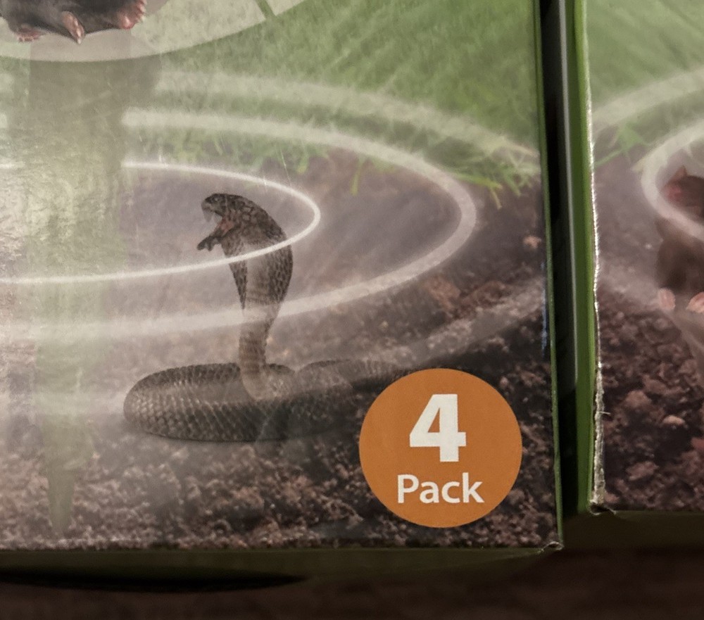 2 - Motor Mole - Repellent Screw - Solar Powered - Snake Mole Gopher Groundhog