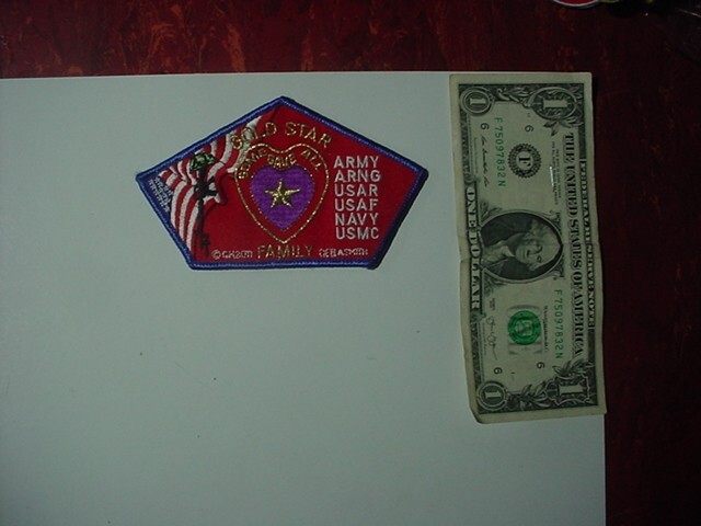 Patch - MILITARY GOLD STAR Some Gave All -  HAT PATCH (Nice)