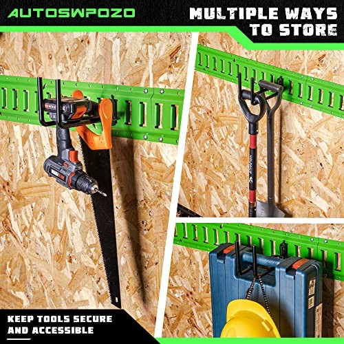 8-Pack E-Track Heavy Duty Shovel/Tool Hanger, E Track Hooks for Tools, 8 Pack