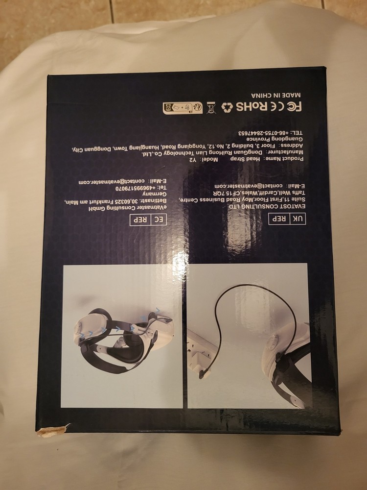 Yoges Head Strap for Oculus Quest 2 Ergonomic Gravity Balance Rechargeable USB-C