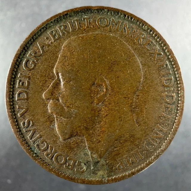1925 Great Britain Half Penny Lightly Circulated