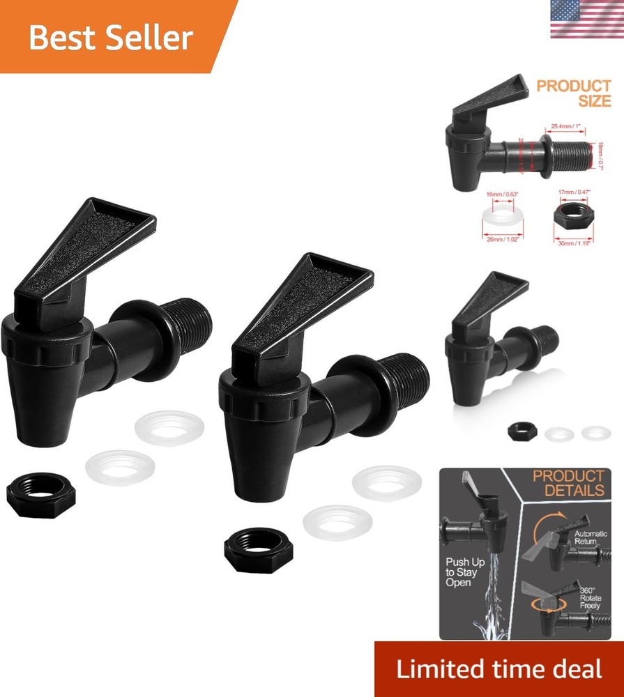 Portable 2Pcs Water Dispenser Tap Set with Exceptional Sealing Performance