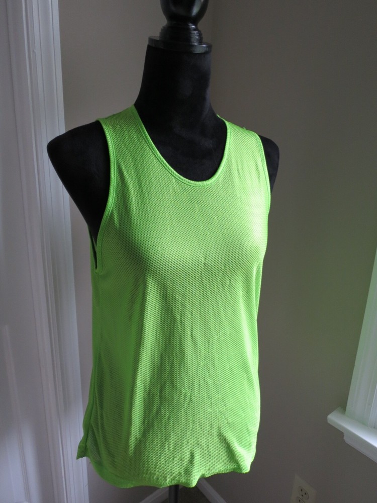 KWIKGOAL LIME GREEN MESH SOCCER TANK/PRACTICE - SIZE OSFM