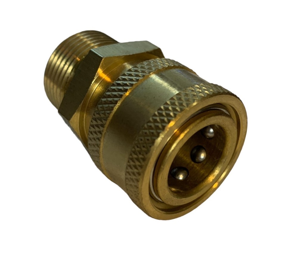 Pressure Washer 22mm Male X 3/8 Socket Quick Connect With 14mm Stem