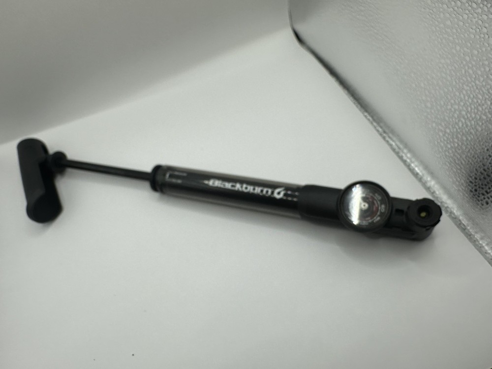Blackburn Telescoping Bicycle Frame Pump with Gauge, Black