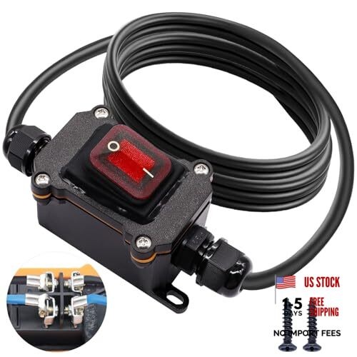 IP67 Waterproof Inline Switch 12V DC 20A 4Pin 2 Position On/Off Toggle Switch