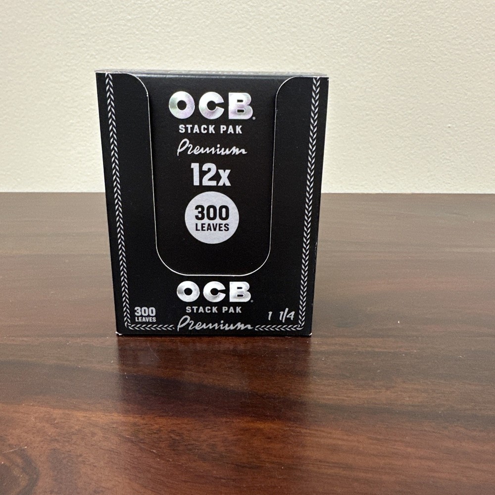 OCB Premium Stack Pack Papers~300 Leaves Per Pack~Full Box Paper
