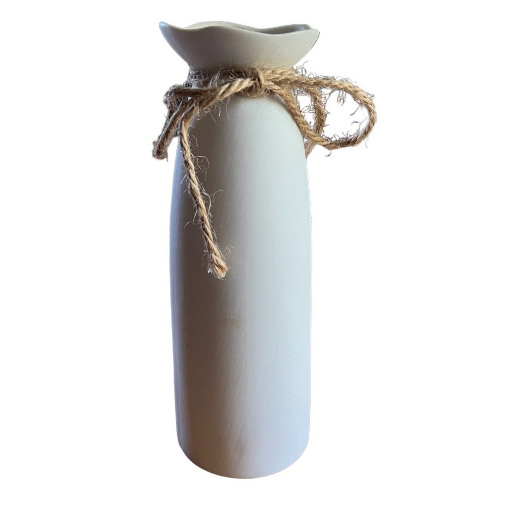 Van Gogh Art White Ceramic Flower Vase