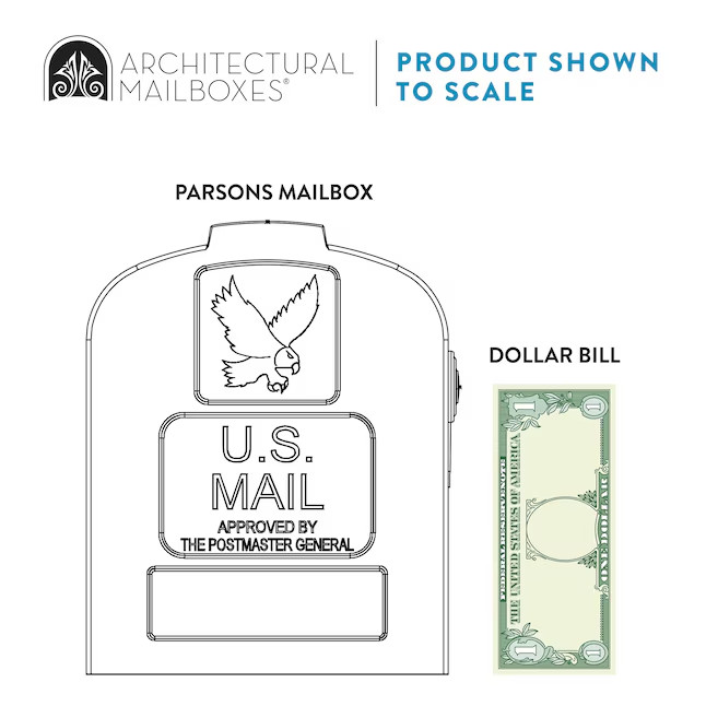Architectural Mailboxes Parsons Plastic Standard Mailbox White