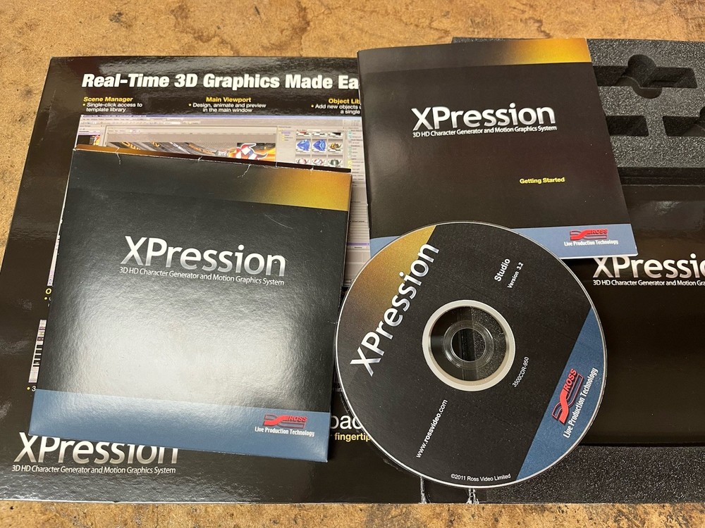 XPression Studio Software Disc Ross 3D HD Character Motion Graphics Generator