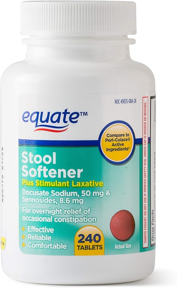 Equate - Stool Softener with Stimulant Laxative, 240 Tablets