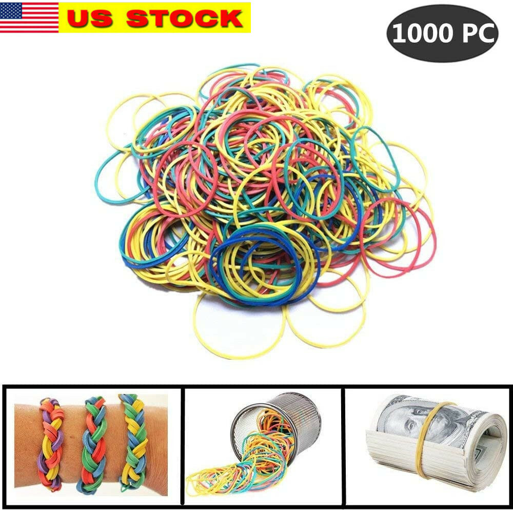 1000 Pc Rubber Bands General Purpose for Home or Office use