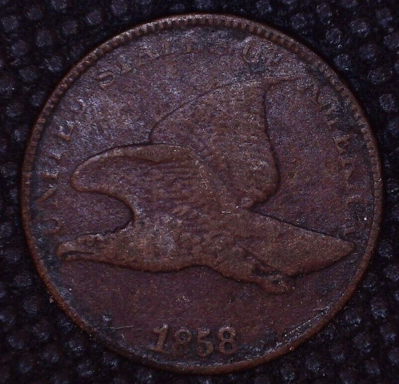 1858 Flying Eagle Cent Large Letters Penny 1(C) #025