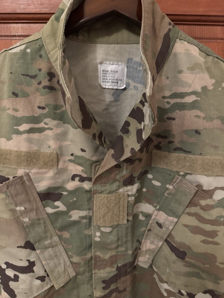U.S. Army Combat Uniform Jacket ACU Multicam Medium Regular Ripstop NWT
