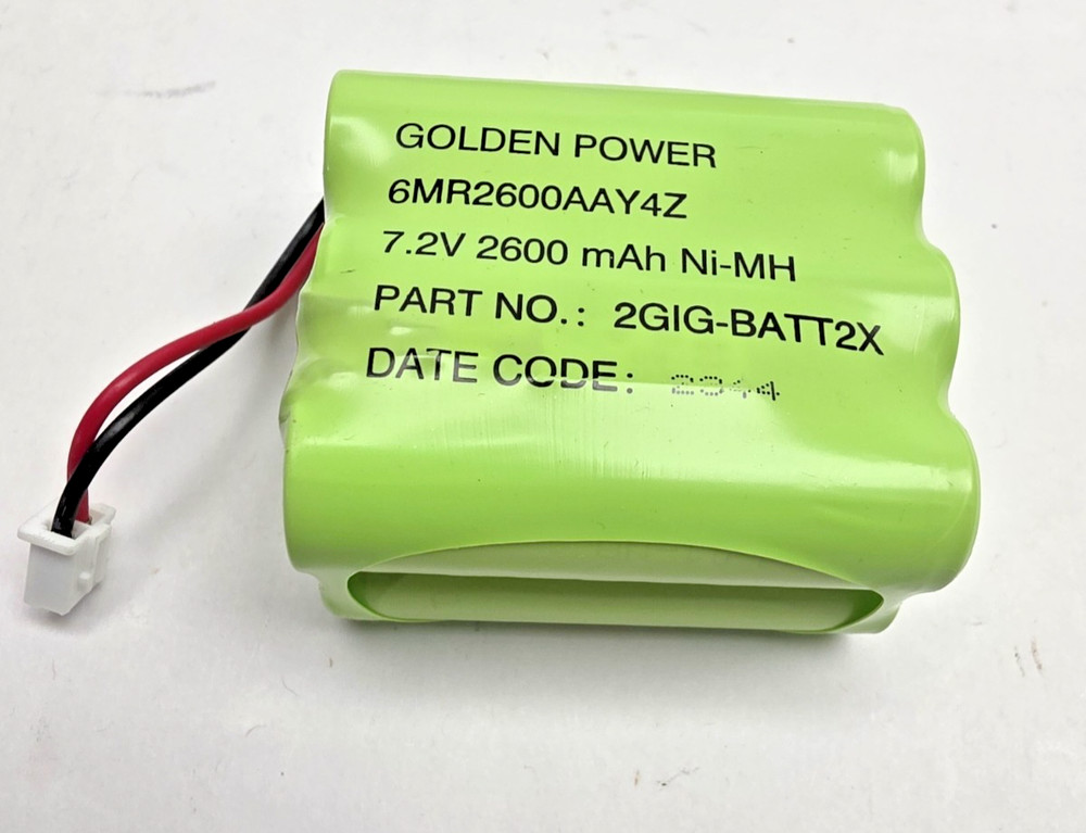 2GIG-BATT2X, 2GIG Console Battery Golden Power 6MR2600AAY4Z