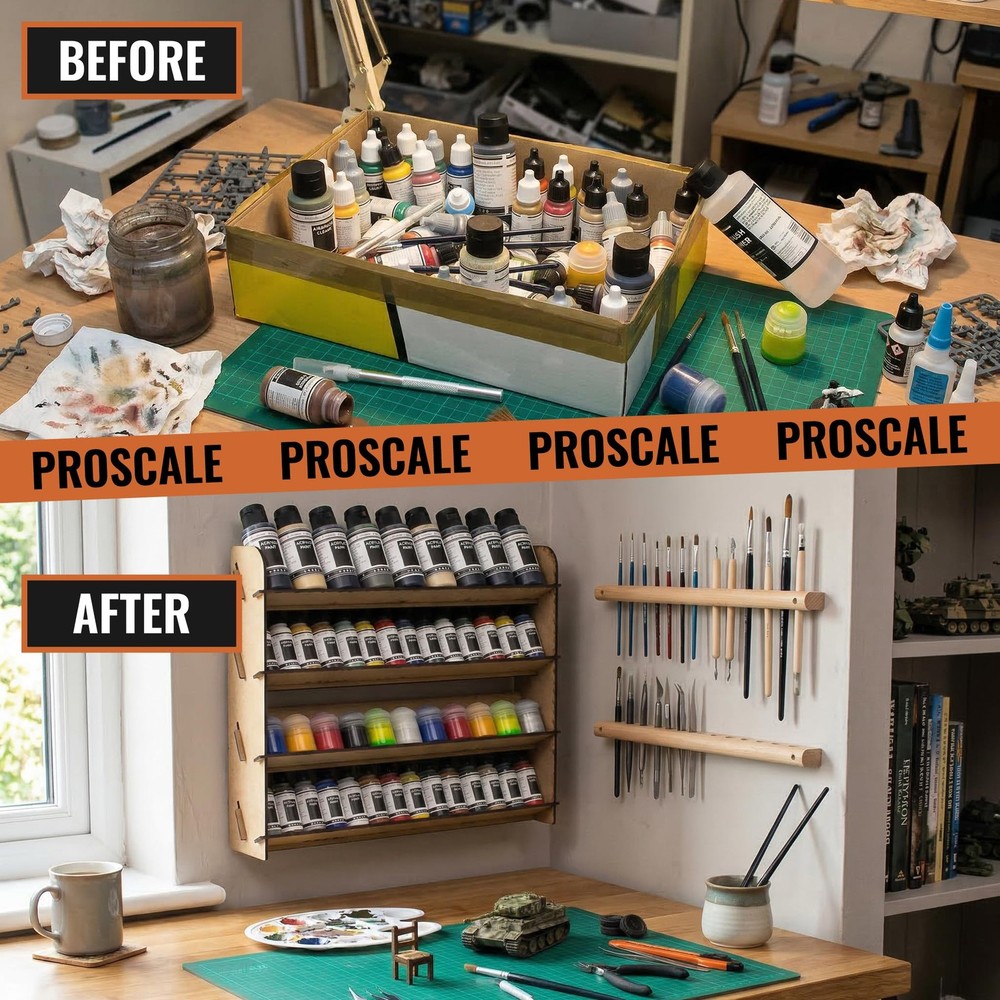 PROSCALE Universal Wall Paint Organizer for universal, Rack
