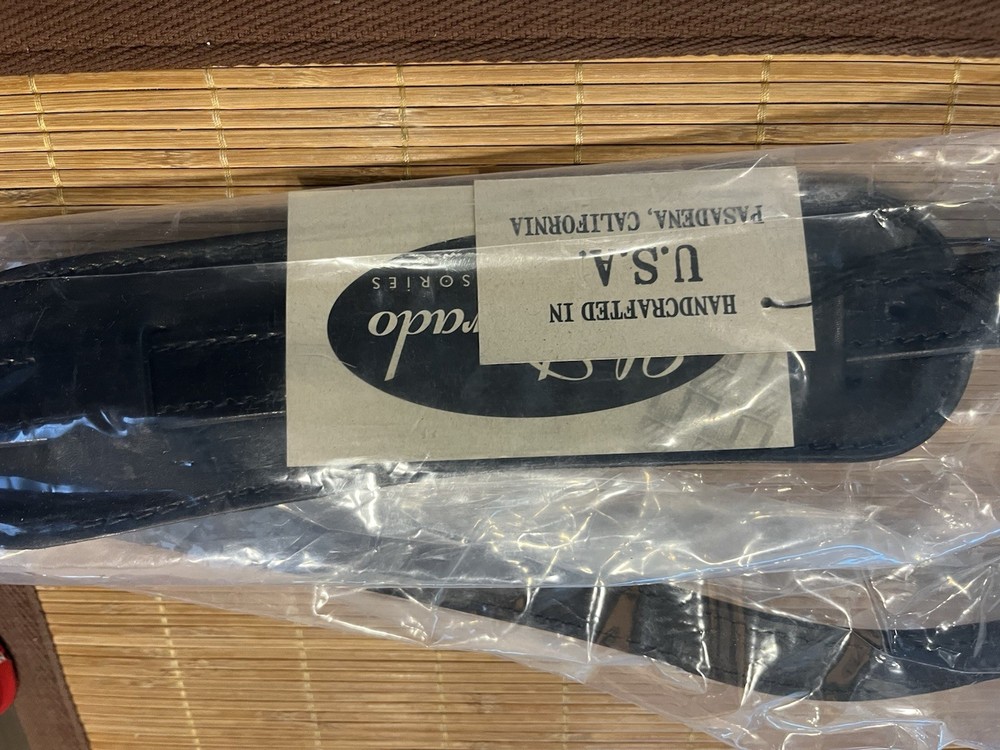 Gretsch Eldorado Leather Guitar Strap Black