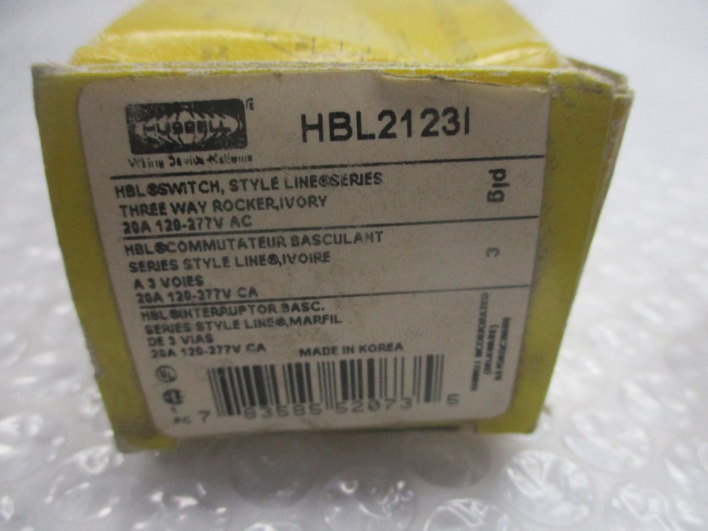 HUBBELL HBL2123I SWITCH NSMP