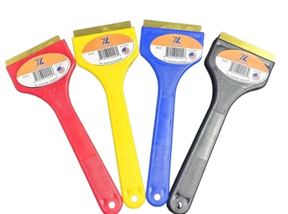Zeluga 25-555-Combo Brass Blade Ice Scraper – Scratch-Free, Rustproof, Combo