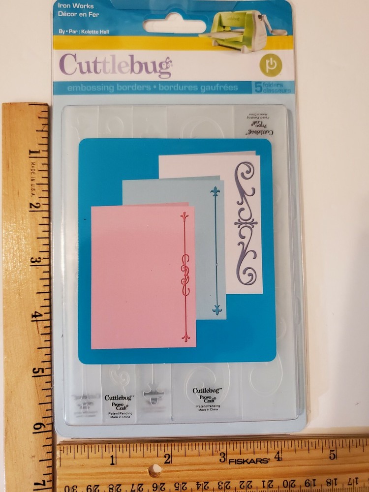 Iron Works Cuttlebug Embossing Folder Set 37-1923 NEW!