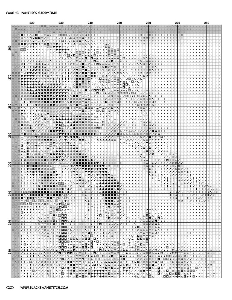 Winter's Storytime -2 Chart Counted Cross Stitch Pattern Needlework 242