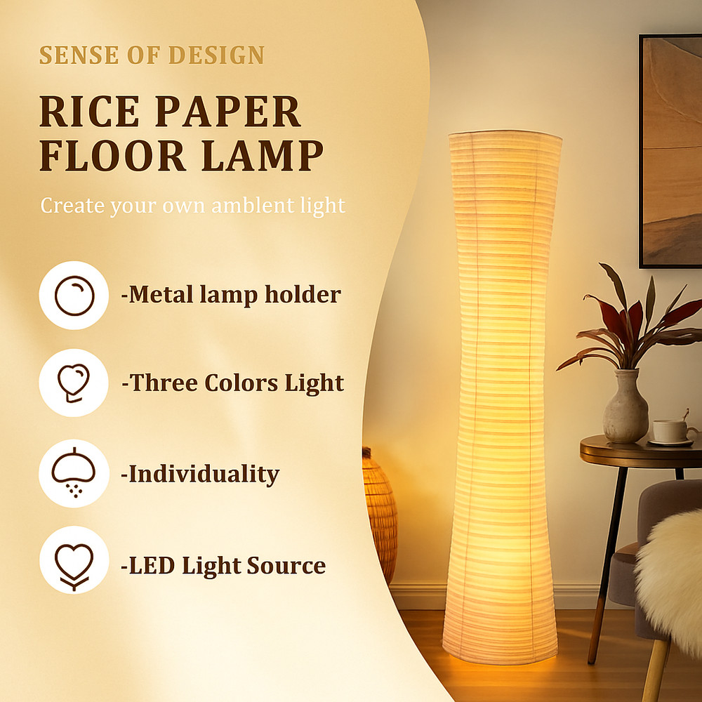 Paper LED Floor Lamp