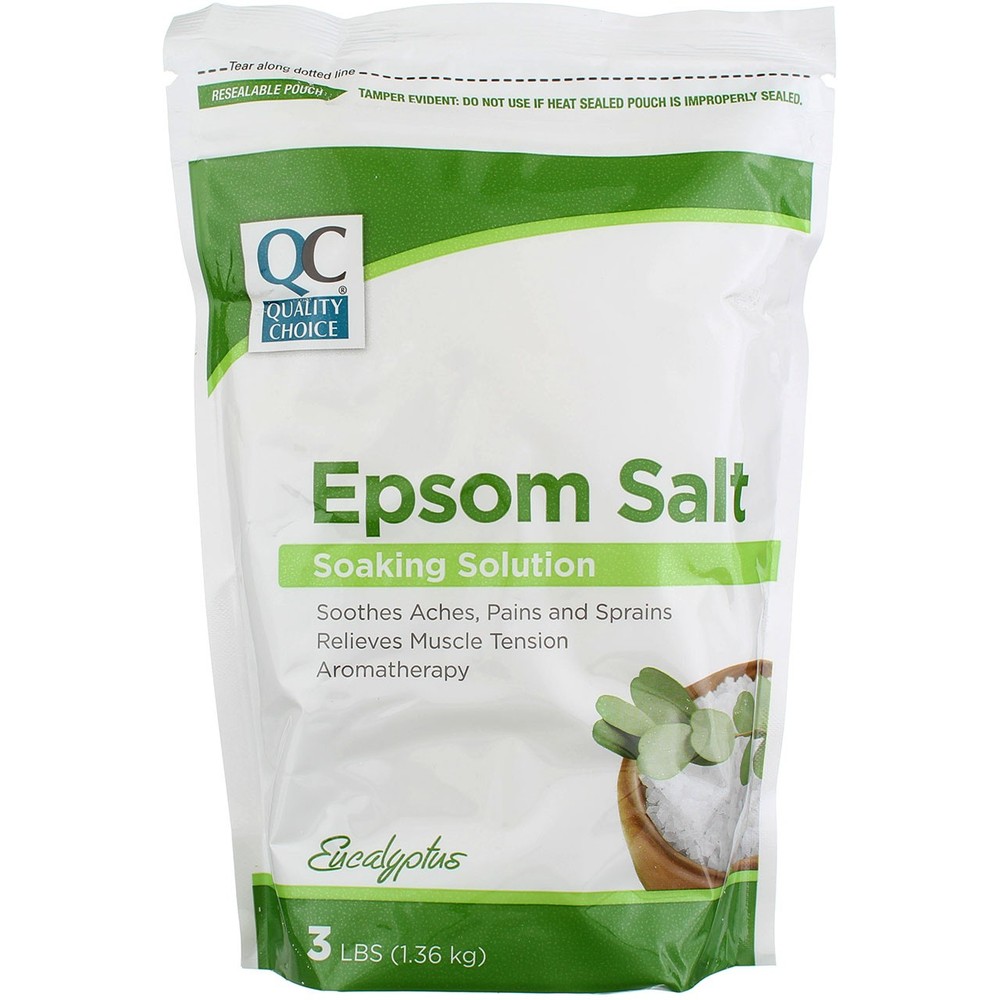6 Pack Quality Choice Epsom Salt Eucalpts 3lb Bag 1ee
