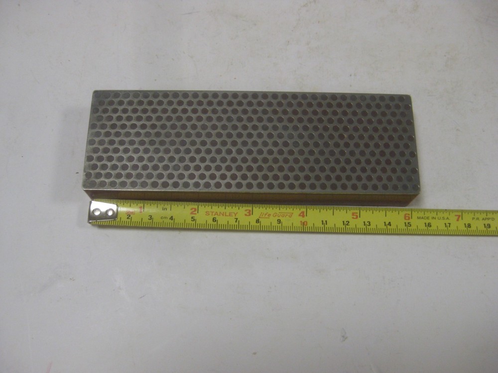 Vtg DMT Diamond Sharpening System Sharpener In Wood Case 6" Red/Fine