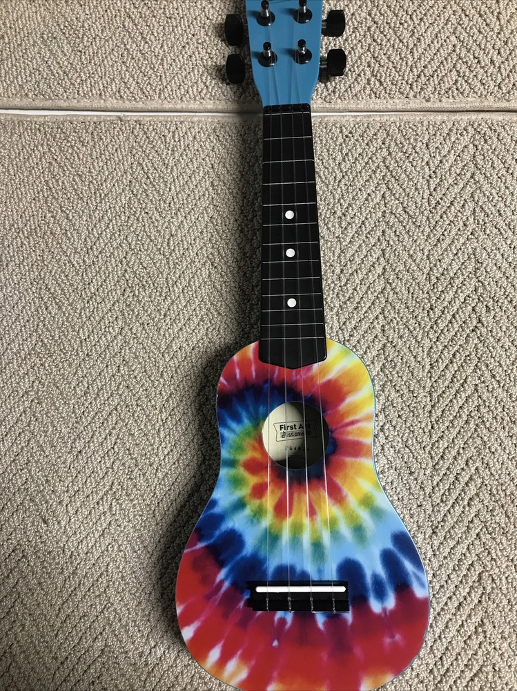 First Act Discovery Ukulele 4 string tye dye pattern No Case Instrument