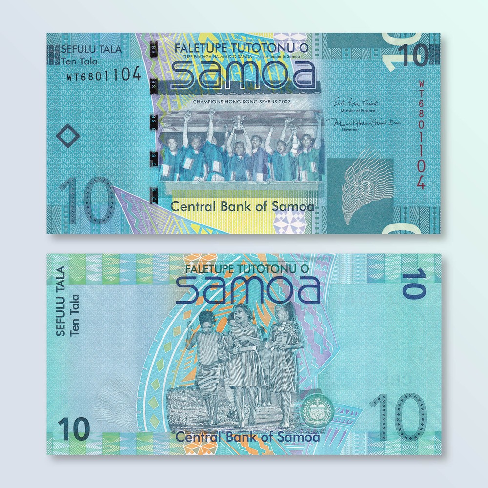Samoa 10 Tālā, 2017, B114b, P39b, UNC