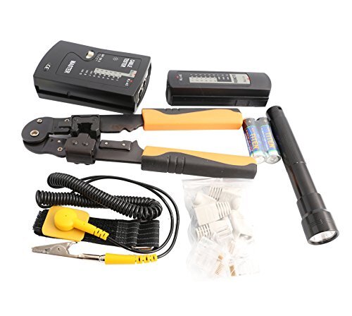 50 Pieces Network Tool Repair Kit Ethernet Lan Cable Tester Computer Maintenance