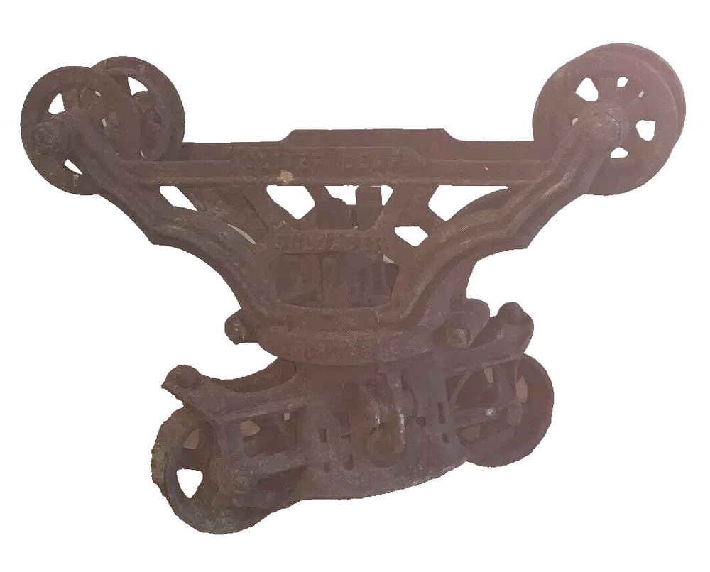 Antique Clover Leaf Hay Unloader Sure Lock H455 Barn Trolley