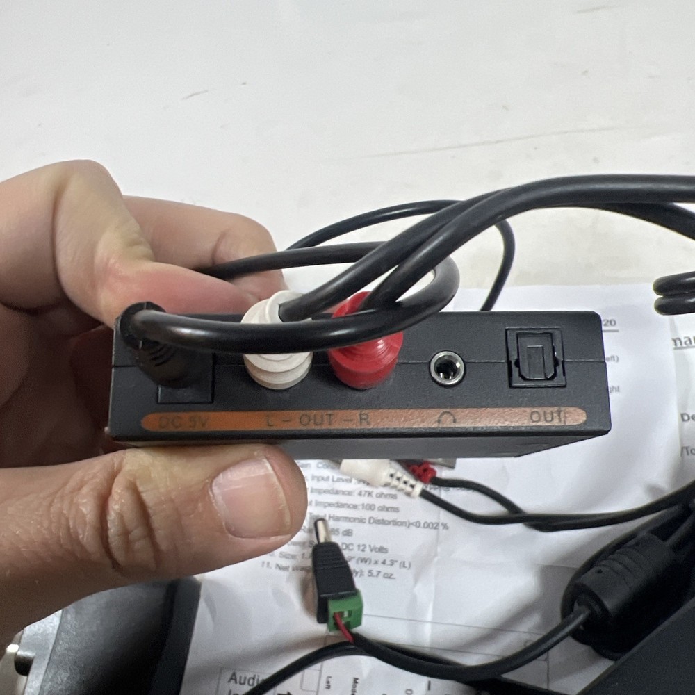 Digital to Analog Audio Decoder 3 Port Optical SPDIF Toslink & MCM Cust. Preamp