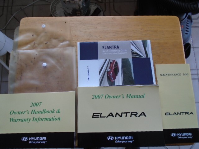 2007 Hyundai Elantra Owner's Manual